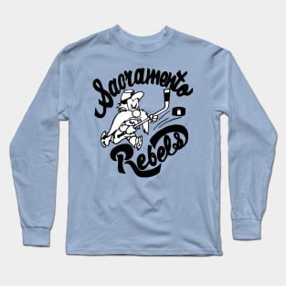 Defunct Sacramento Rebels Hockey Long Sleeve T-Shirt
